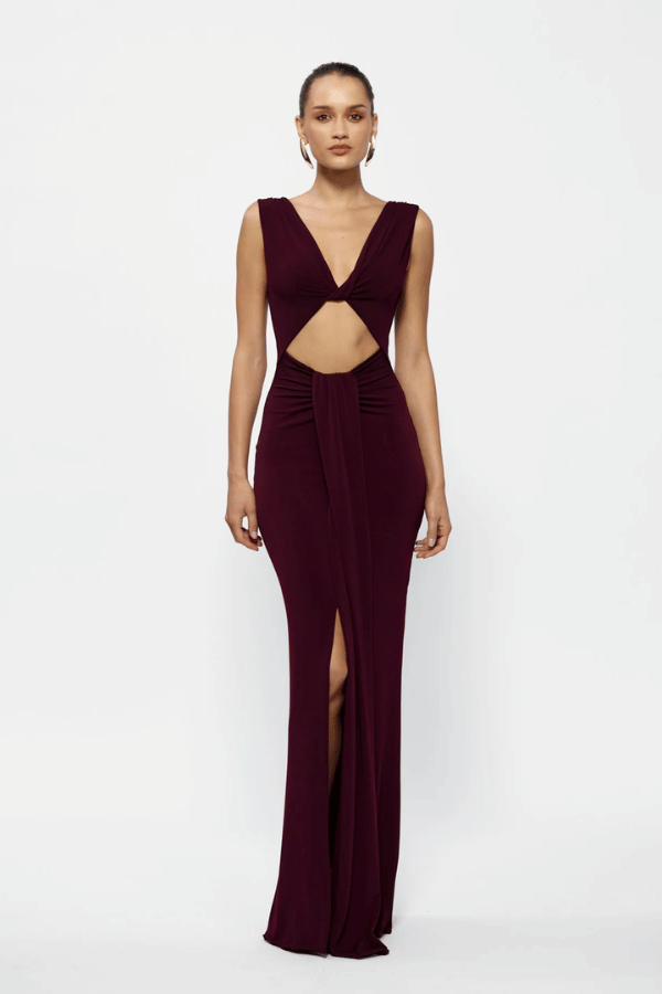 Faith Dress Black Cherry