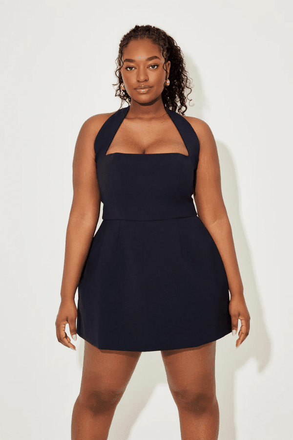 The Ultimate Muse Structured Mini Dress Navy