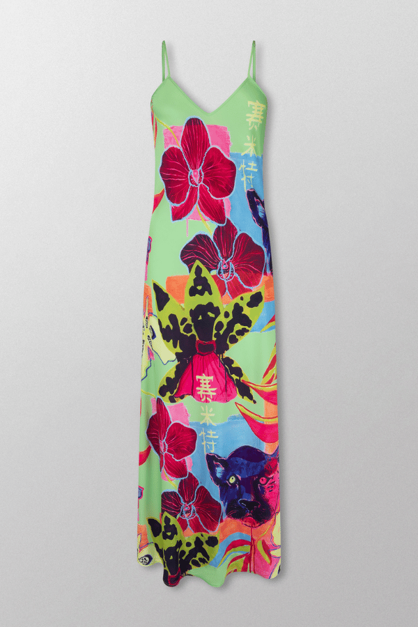 Siren Dress Wasabi Jungle