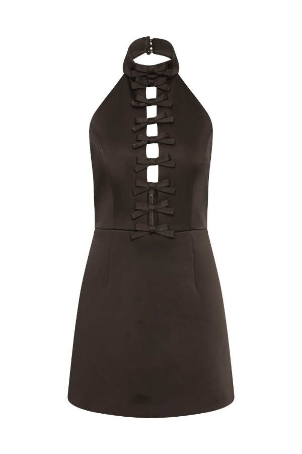 Saskia Bow Mini Chocolate
