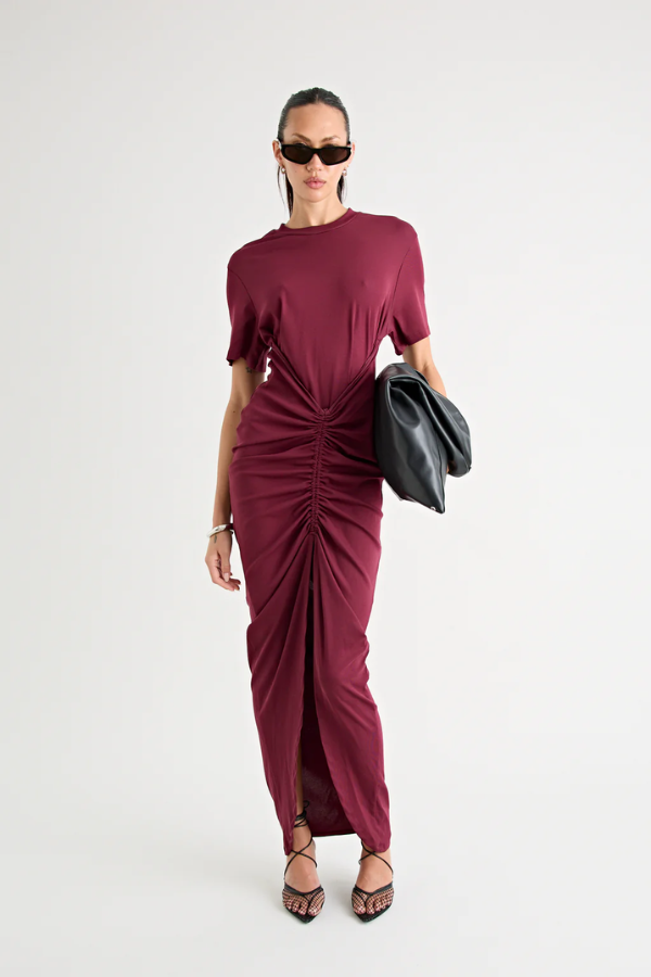 Niko Maxi Dress Burgundy