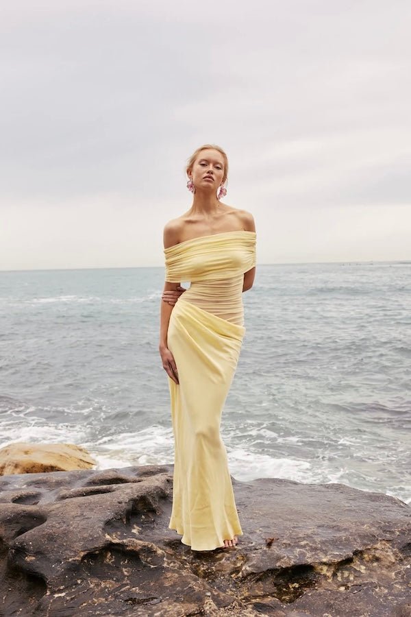 Nico Off Shoulder Maxi Dress Butter