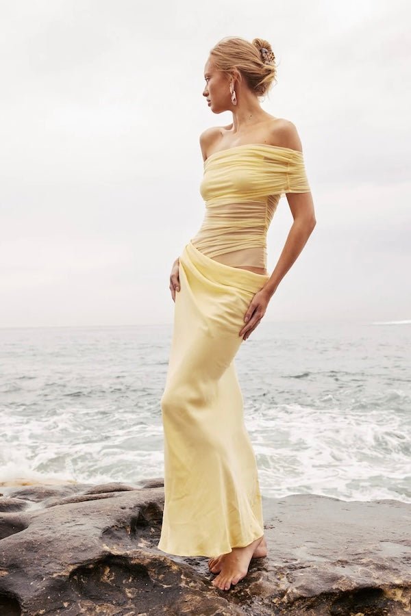 Nico Off Shoulder Maxi Dress Butter