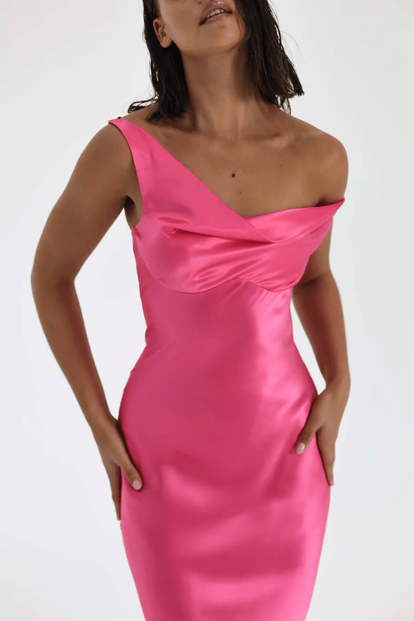 Monika Gown Neon Pink