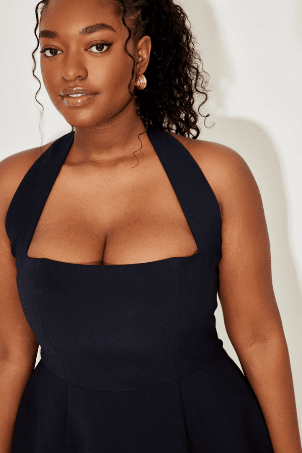 The Ultimate Muse Structured Mini Dress Navy