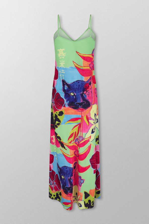 Siren Dress Wasabi Jungle