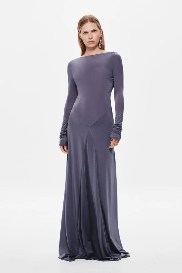 The 'Blake' Jersey Long Sleeve Dress Shark