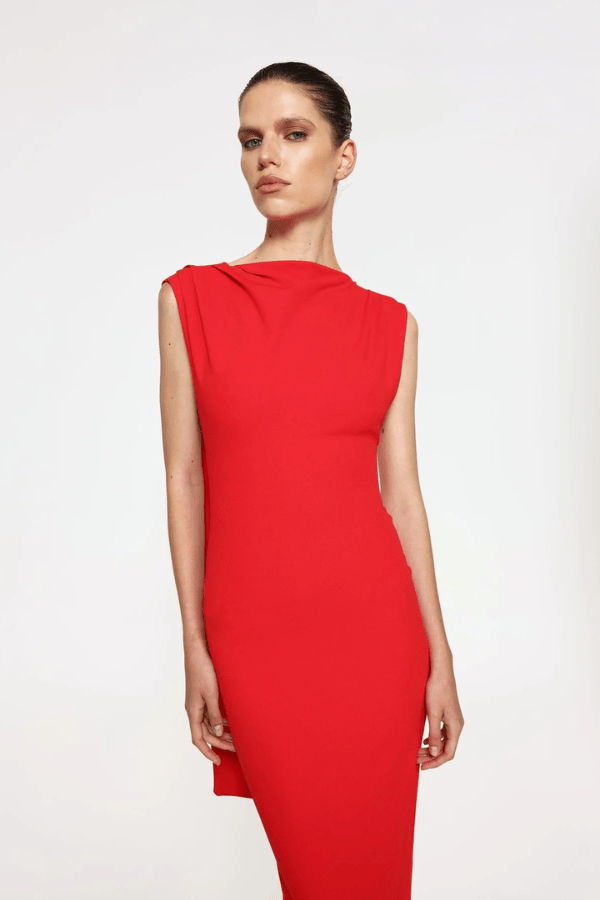 Audrey Gown Cherry Red