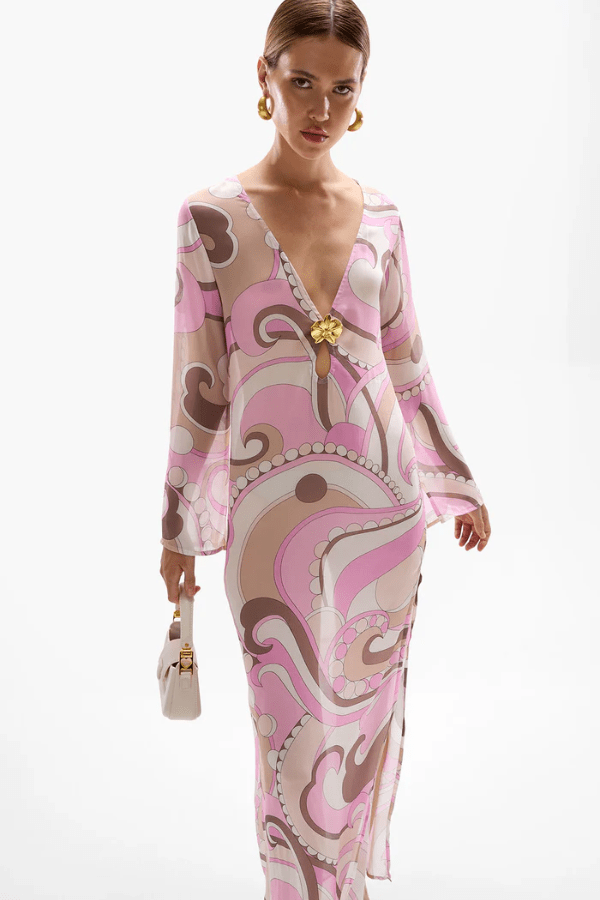 Hotline Orchid Maxi Dress Antibes