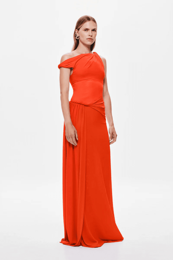 The 'Sisal' Mesh Dress Chilli