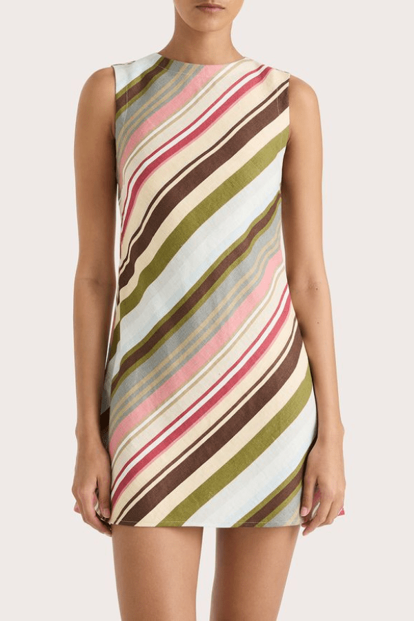 Julia Mini Dress Meleu Stripe Multi