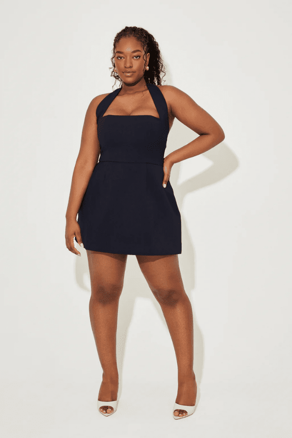 The Ultimate Muse Structured Mini Dress Navy