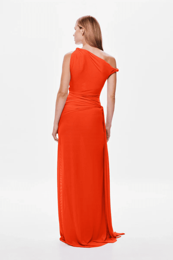 The 'Sisal' Mesh Dress Chilli