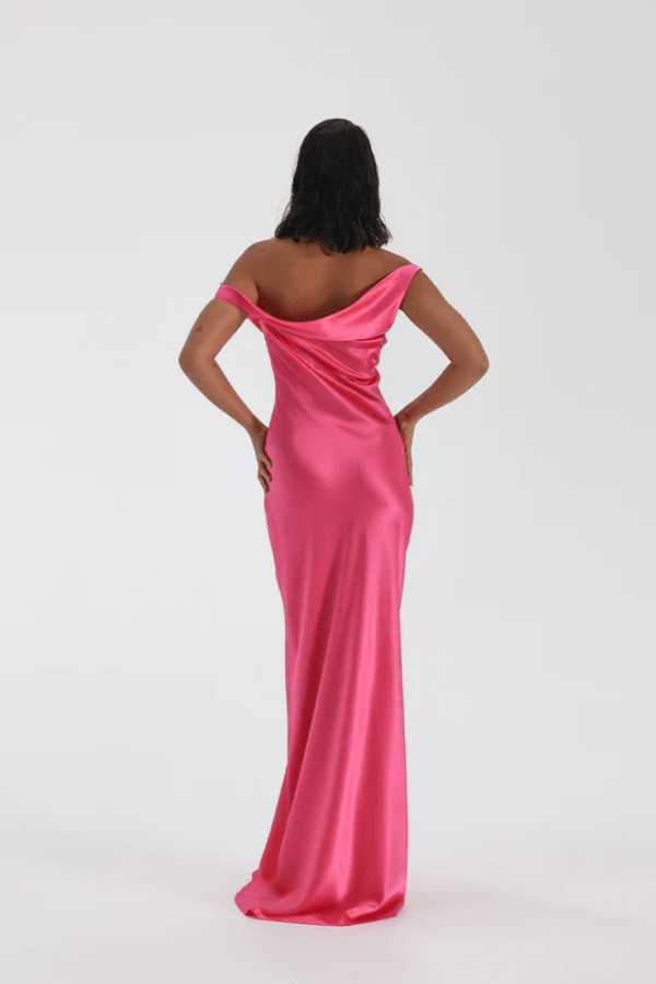Monika Gown Neon Pink
