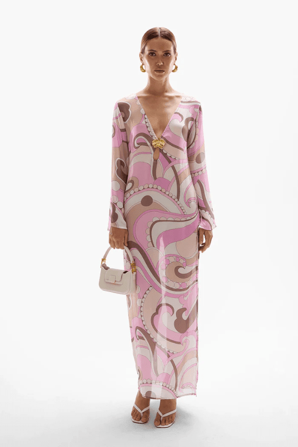 Hotline Orchid Maxi Dress Antibes