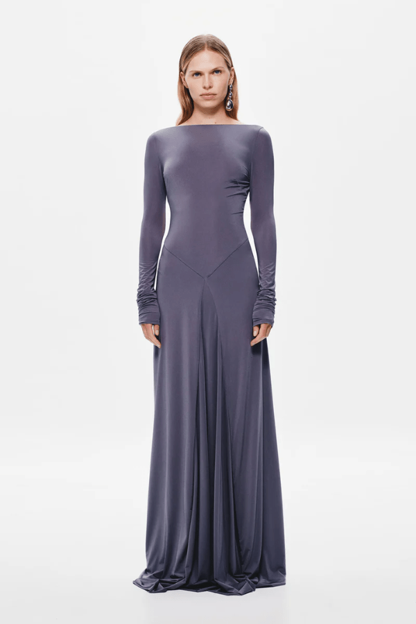 The 'Blake' Jersey Long Sleeve Dress Shark