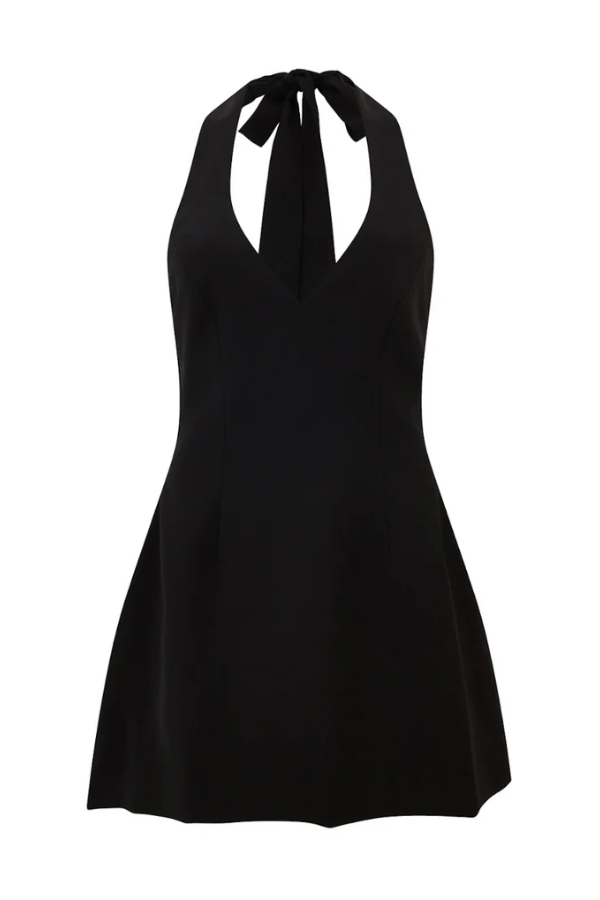 The Ultimate Muse Volume Skirt Mini Dress Black