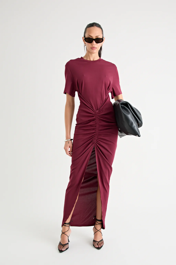 Niko Maxi Dress Burgundy