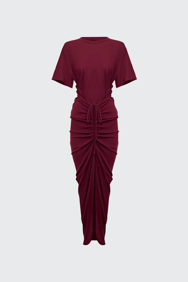 Niko Maxi Dress Burgundy