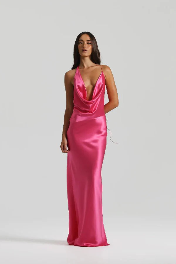 Gabi Gown Neon Pink