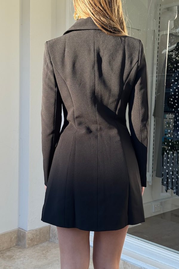 The Ultimate Muse Structured Button Dress Black