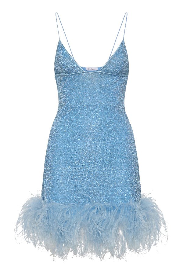 Lumiere Plumage Short Dress Crystal