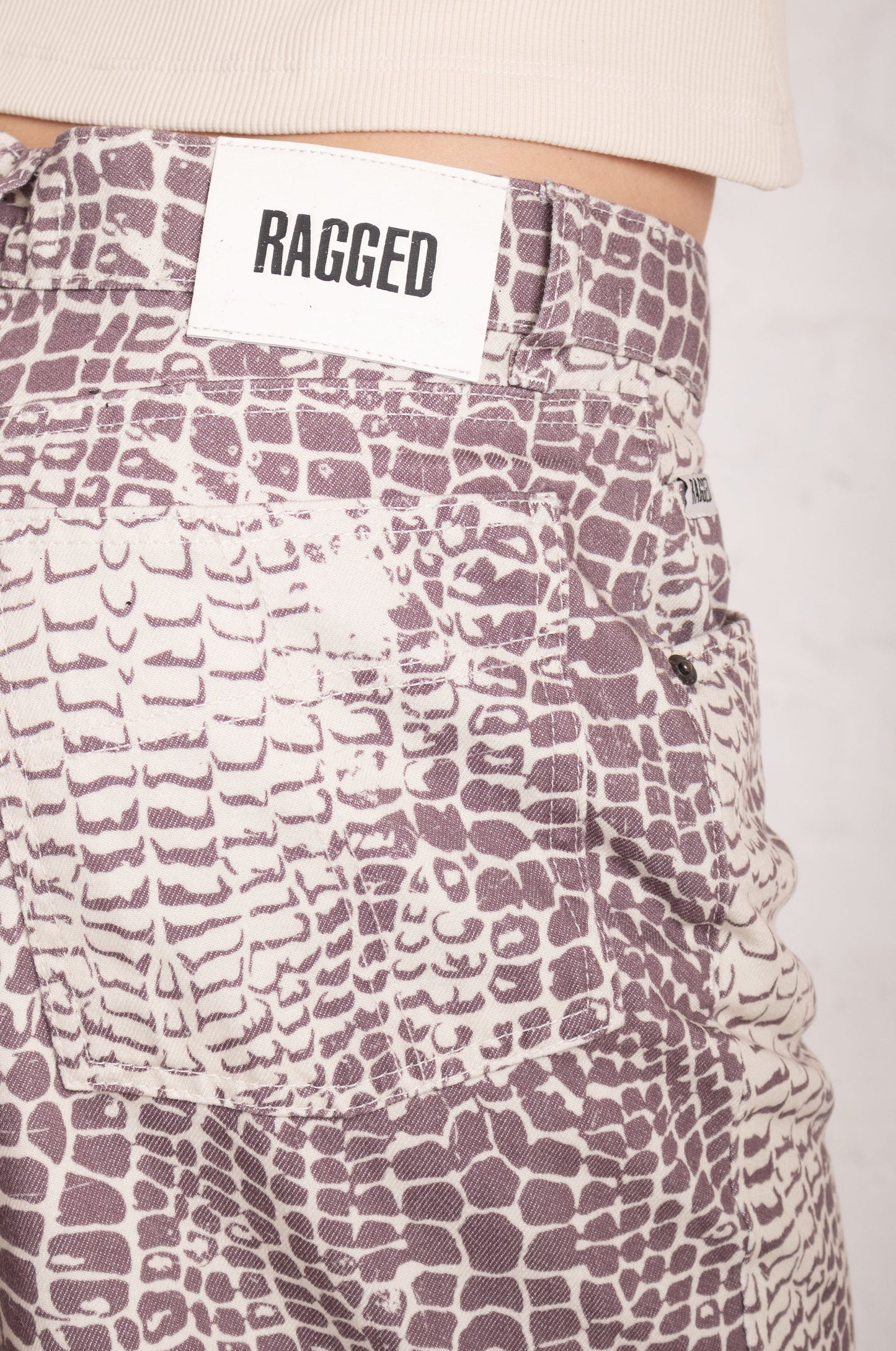 Bite Croc Print Release Jeans