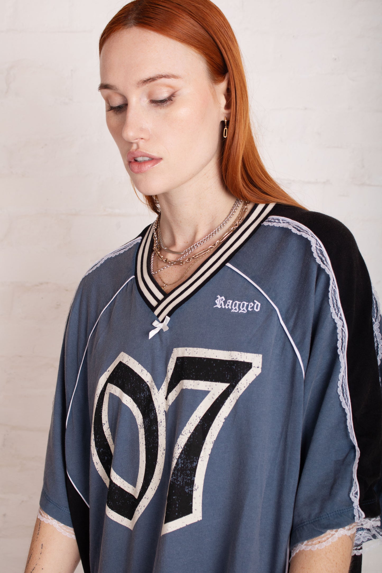 Drain Varsity T-shirt Mini Dress