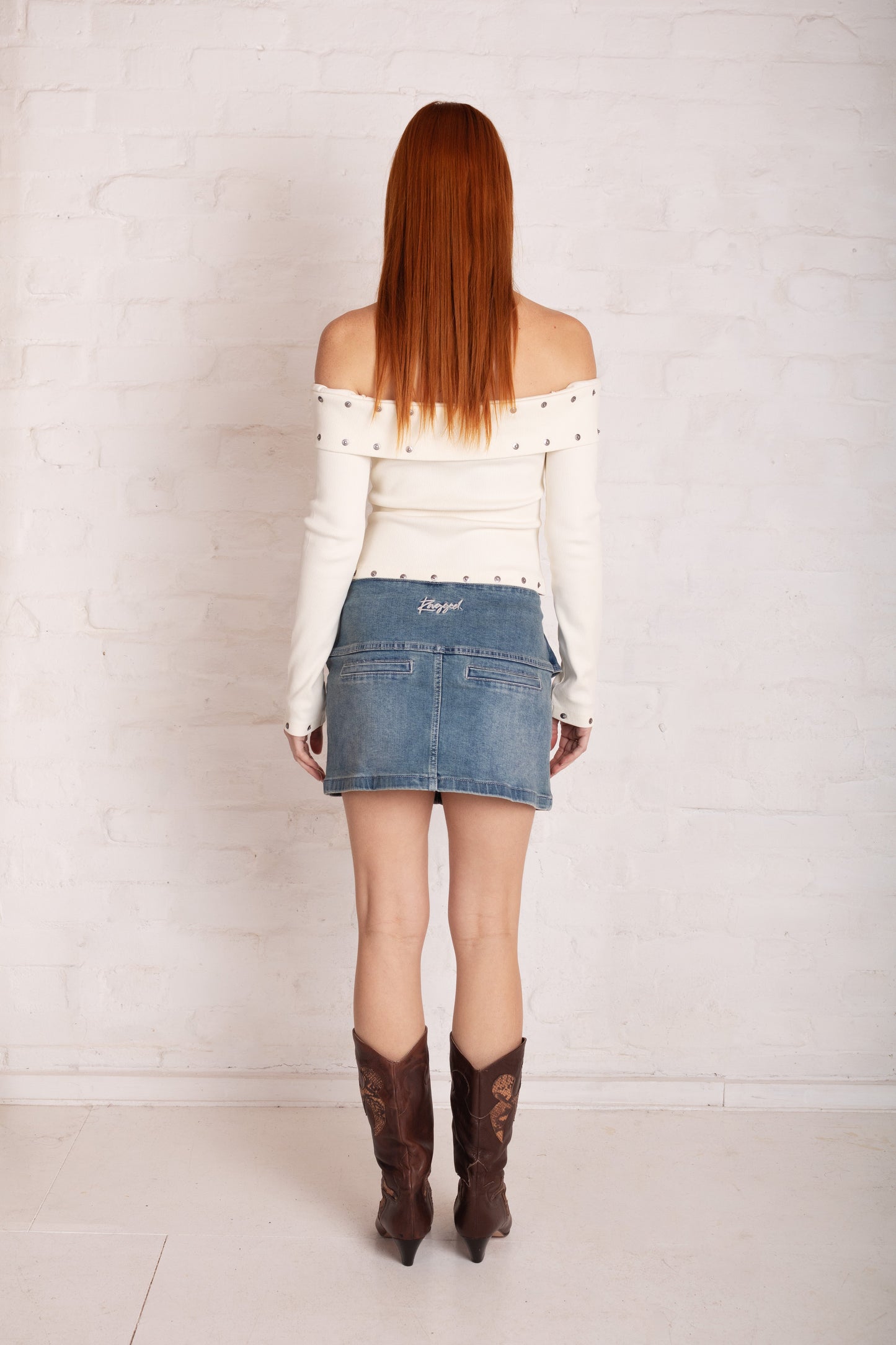 Cylinder Western Mini Skirt