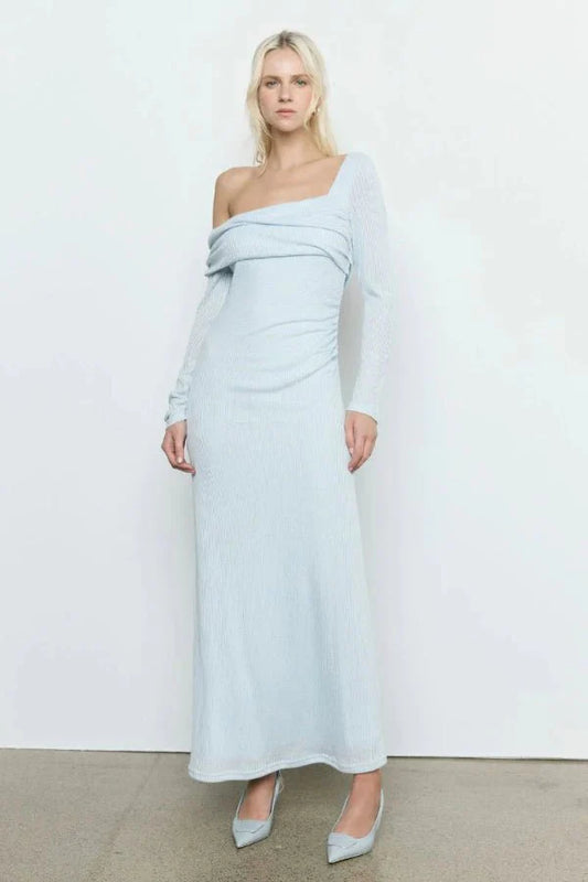 Align One Shoulder Dress Glacier