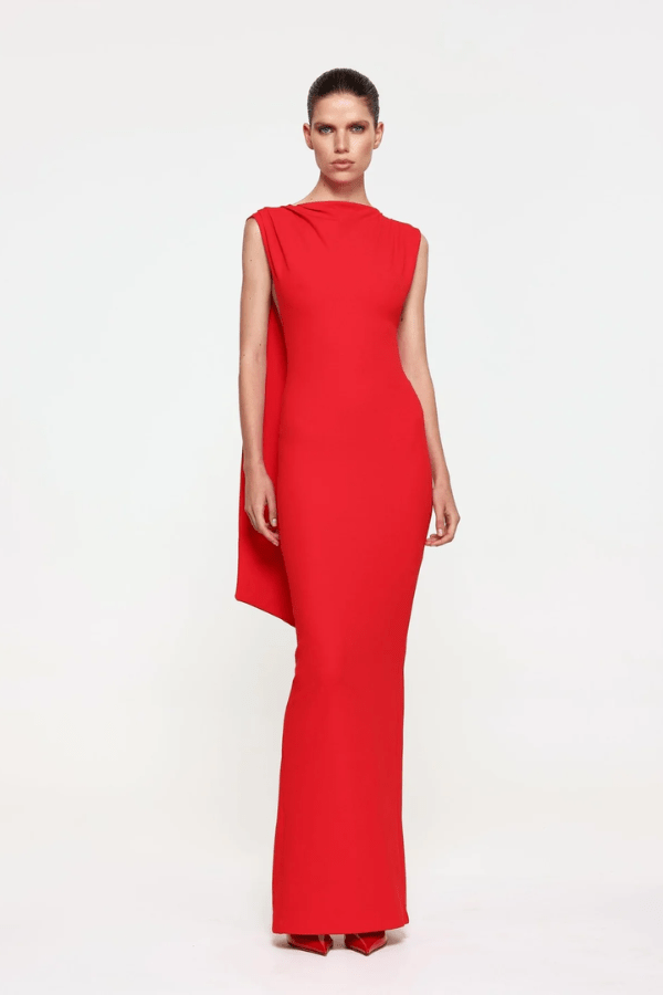 Audrey Gown Cherry Red