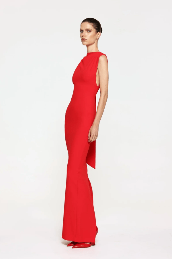 Audrey Gown Cherry Red