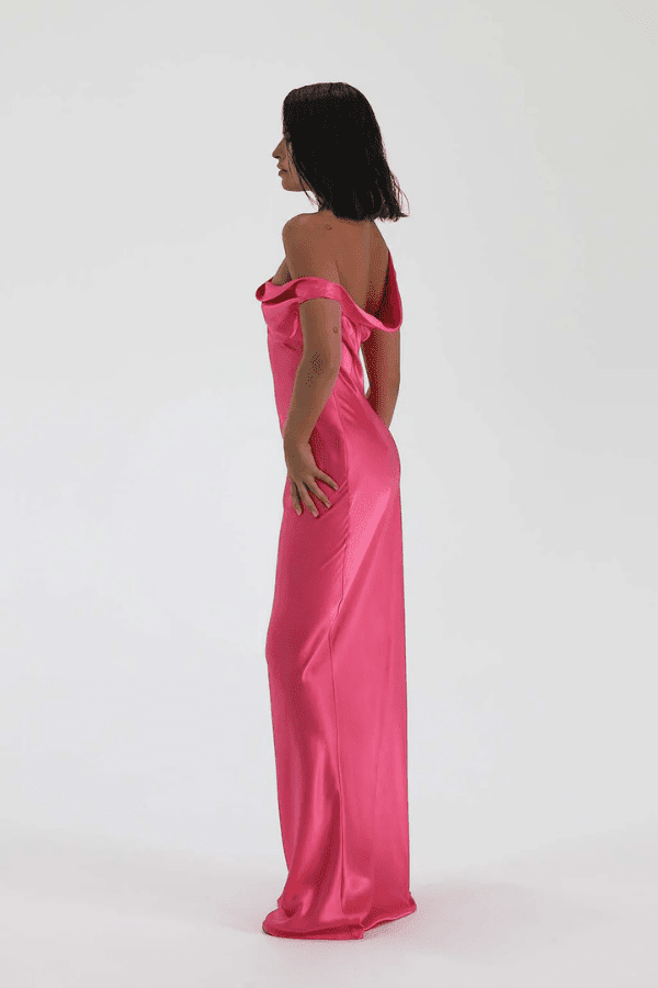 Monika Gown Neon Pink