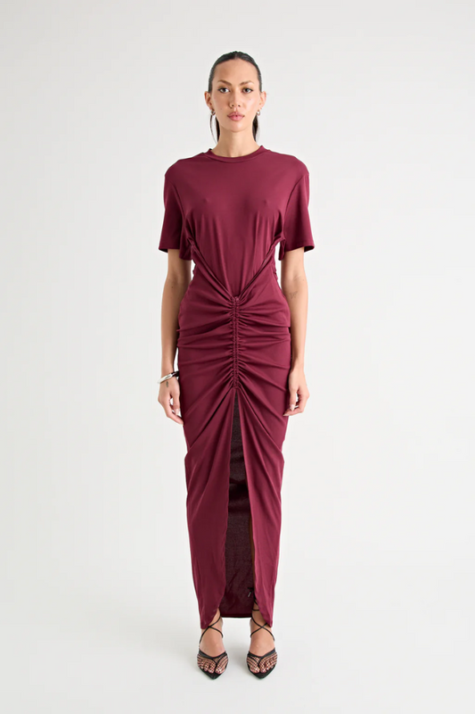 Niko Maxi Dress Burgundy