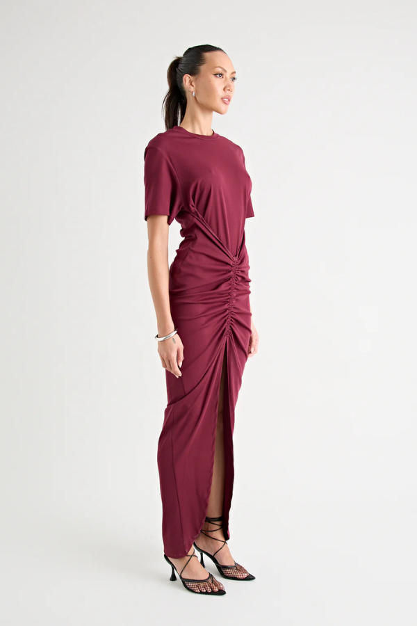 Niko Maxi Dress Burgundy