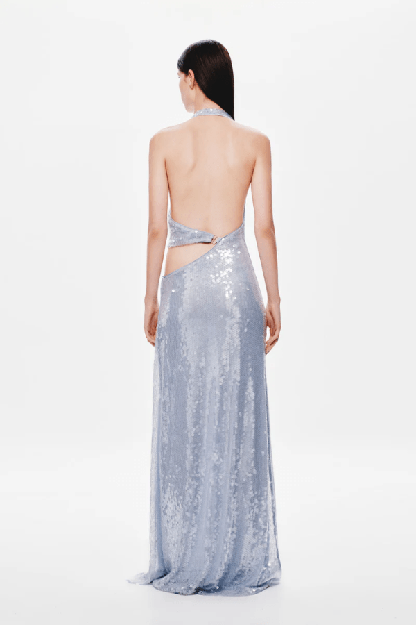 The 'Devon' Sequin Dress Cloud Blue
