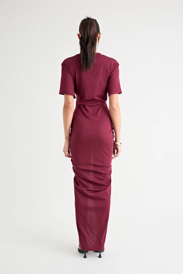 Niko Maxi Dress Burgundy