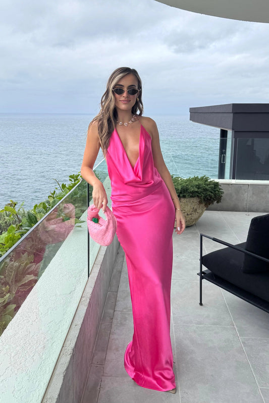 Gabi Gown Neon Pink