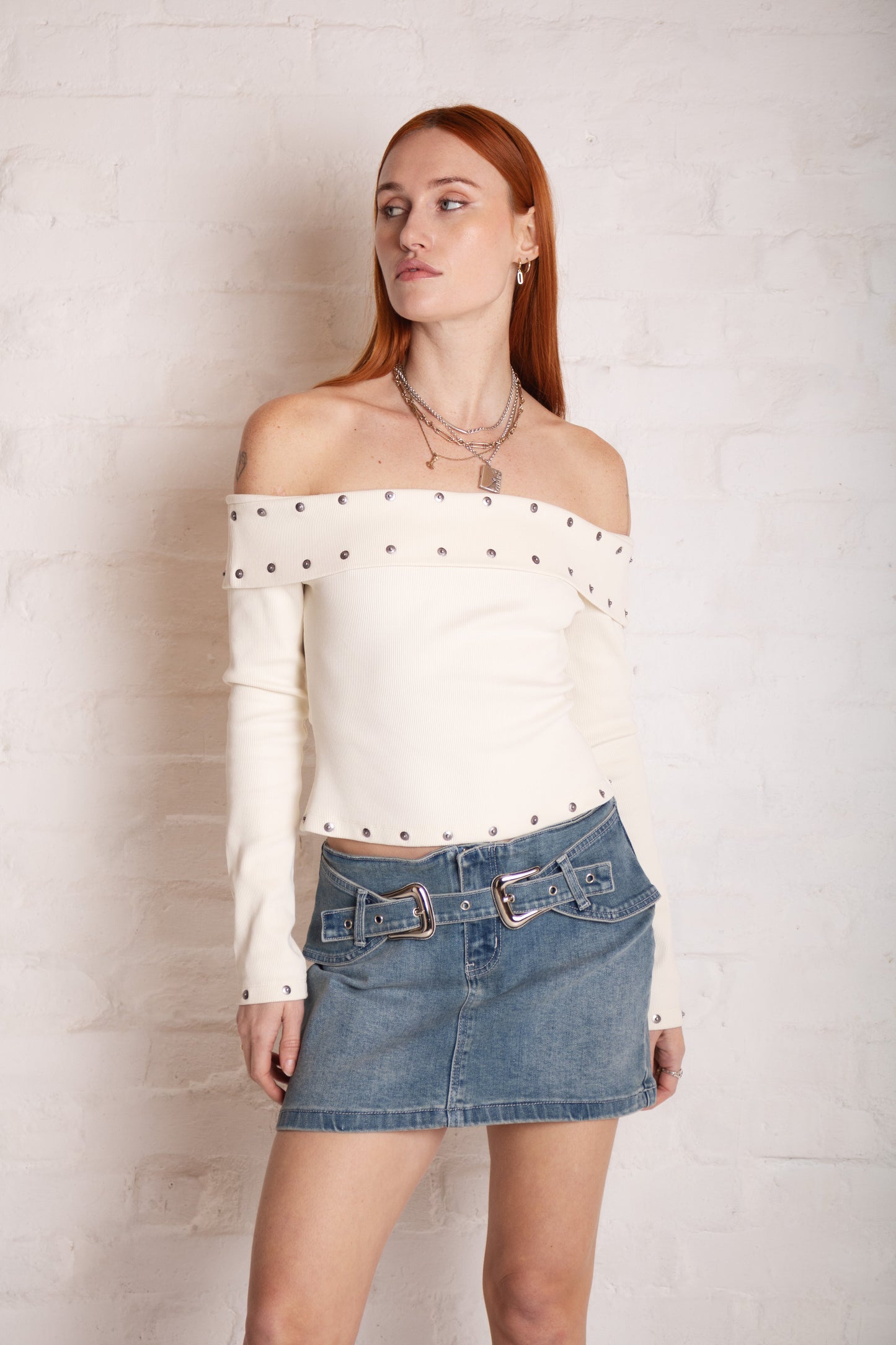 Cylinder Western Mini Skirt